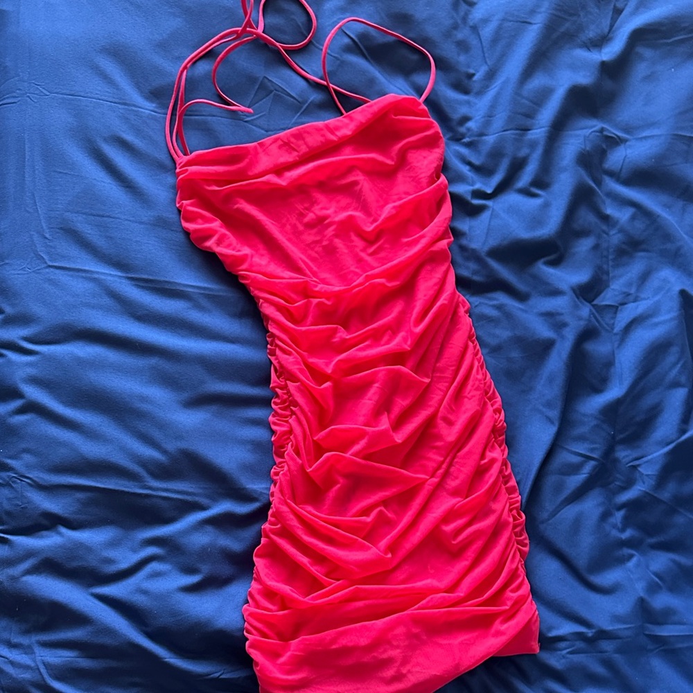 Oh Polly Hot Pink Mini Dress